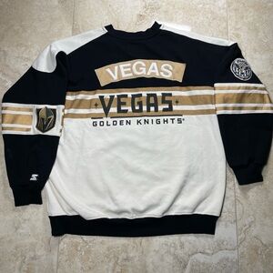 STARTER Las Vegas Golden Knights Crewneck Pullover Sweatshirt XXL